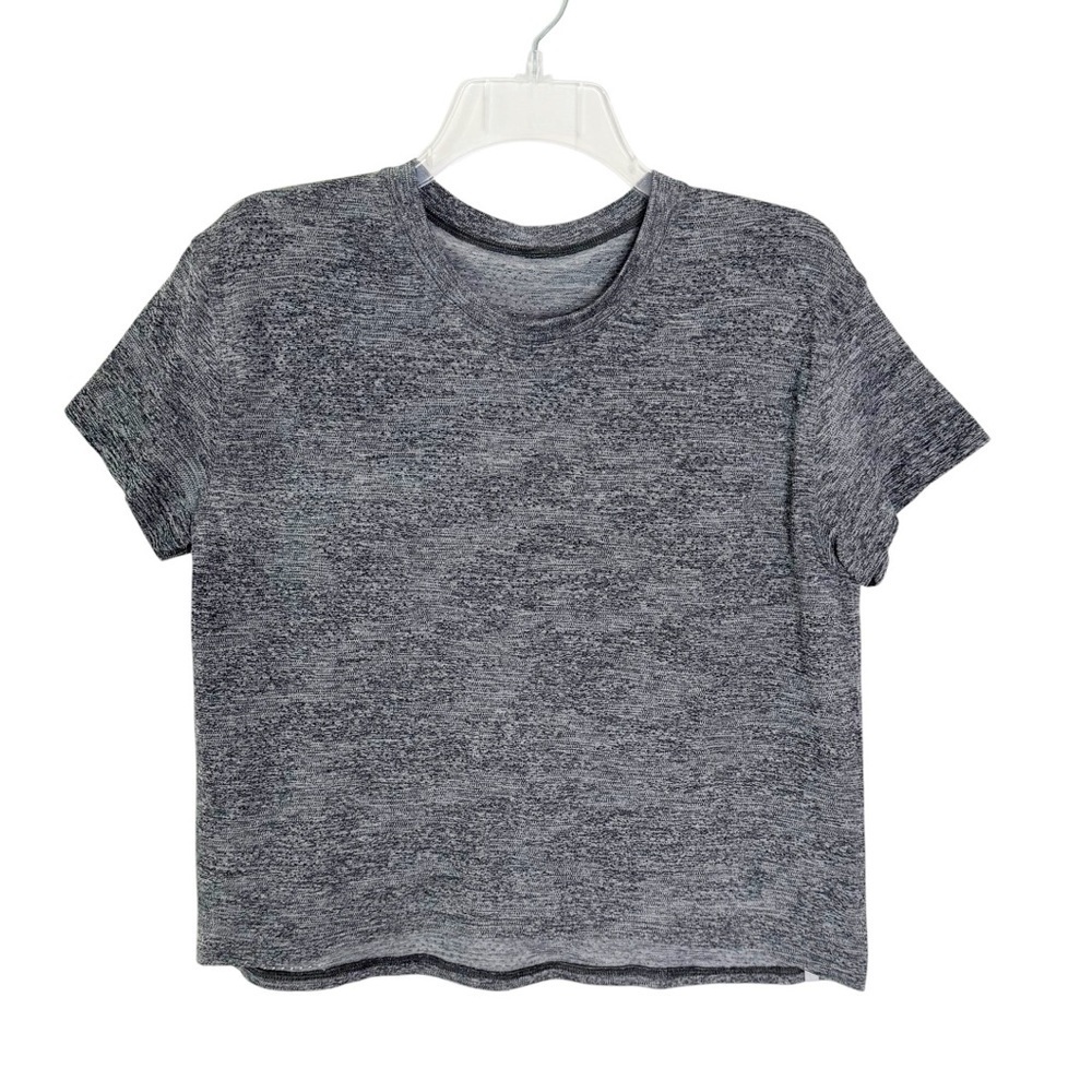 Lululemon Train to Be Short Sleeve Dot Camo Rhino Grey Black Size S - Picture 5 of 6